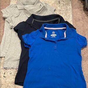 Blue, Black, and Gray Kids Polo Shirts
